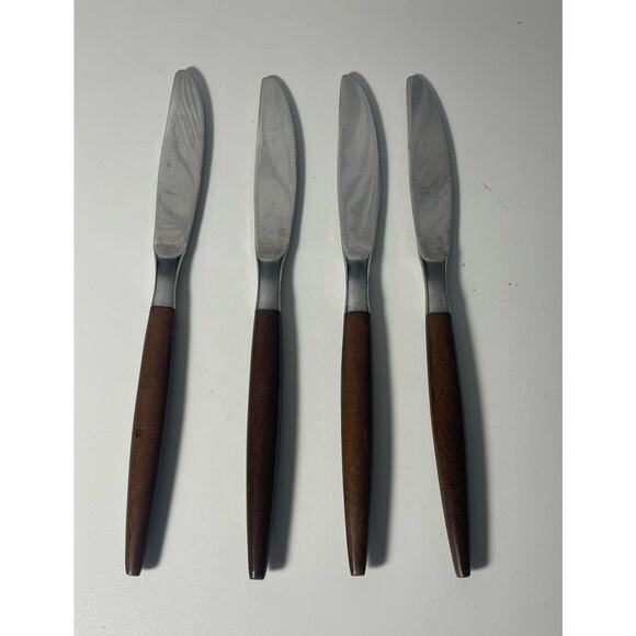 EKCO Eterna Japan Stainless Mid-Century 8.75" Knife Lot of 4 Knives - Picture 2 of 2